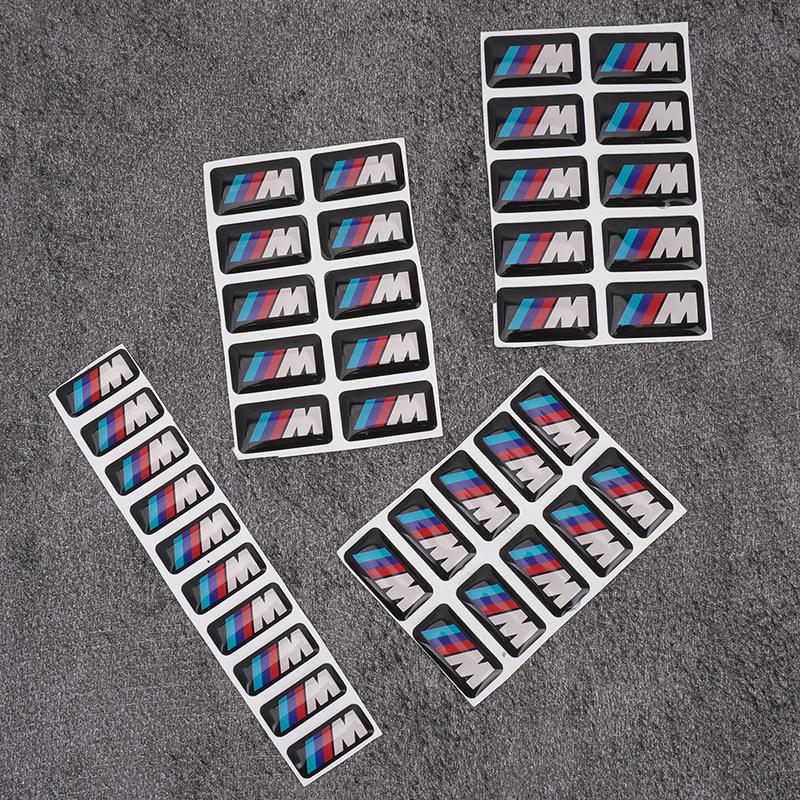 3D Car Steering Wheel Hub Caps Center Emblem Sticker DIY Sticker For BMW M F31 F34 F32 E52 E53 E60 E90 E91 E92 E93 Performance