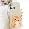 For Tecno Spark Power 2 LC8 Cute Cat Flower Cartoon Phone Case For Tecno Spark Power2 Shockproof Soft Silicone Bumpers