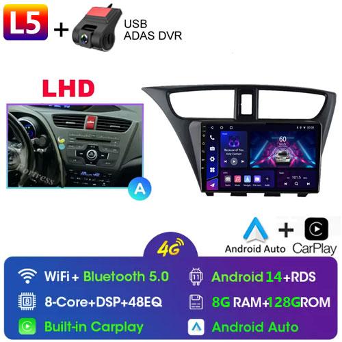 Fortress For Honda CIVIC Hatchback 2012 - 2017 Car Radio Android Multimedia Video Player Navigation GPS Stereo HU No 2 Din 2din