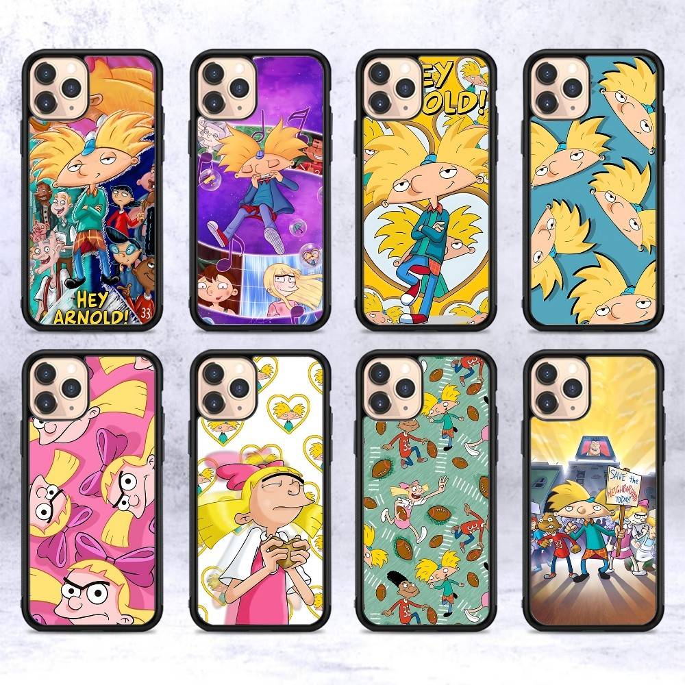 Привет A_Arnolds Мультяшный Чехол для Телефона из PC+TPU Для IPhone 17 16 15 14 13 12 11 Pro Max Plus Кавайная Мультяшная Обложка
