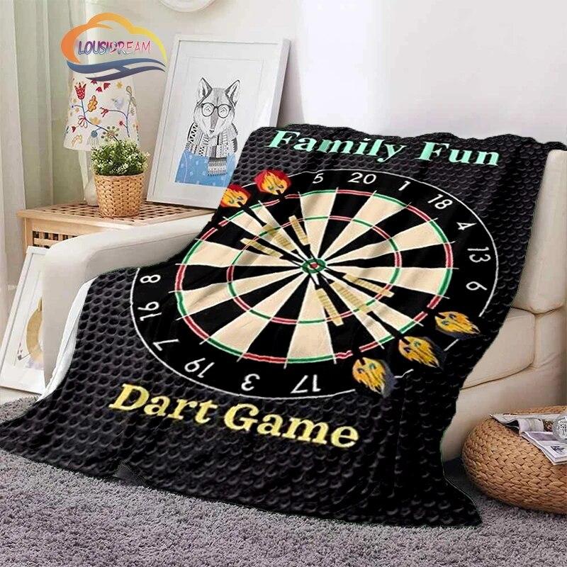 Darts Pattern Blanket Blank Series Ice and Fire  Cashmere  Fashion  Portable Flannel Warm Sofa Bed  Camping