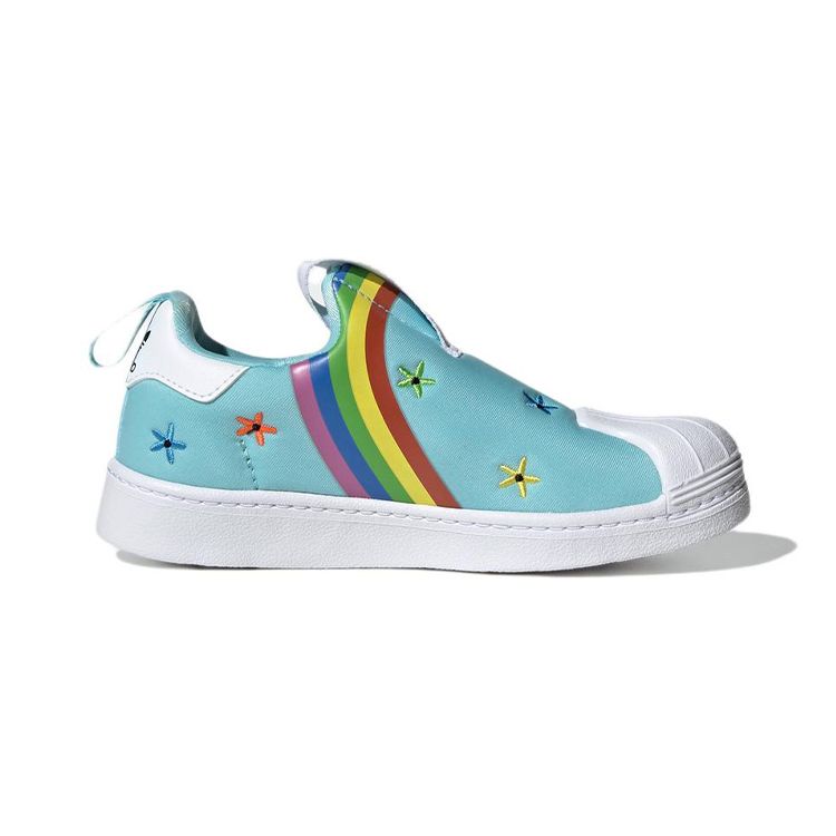 The Simpsons x adidas Superstar 360 J Лиза и ее пони Детские кроссовки Бирюзовый Облачно-белый Основной черный GY9215