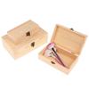 Rectangular Wooden Storage Box Organizer Wooden Storage Case Simple Storage Container Dust-Proof With Lock Jewelry Box Case