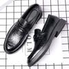 Office Social Shoe Male Round Toe Leather Casual Men's Formal Shoes Clothing Legitimate Low Price High Quality Fashion Business