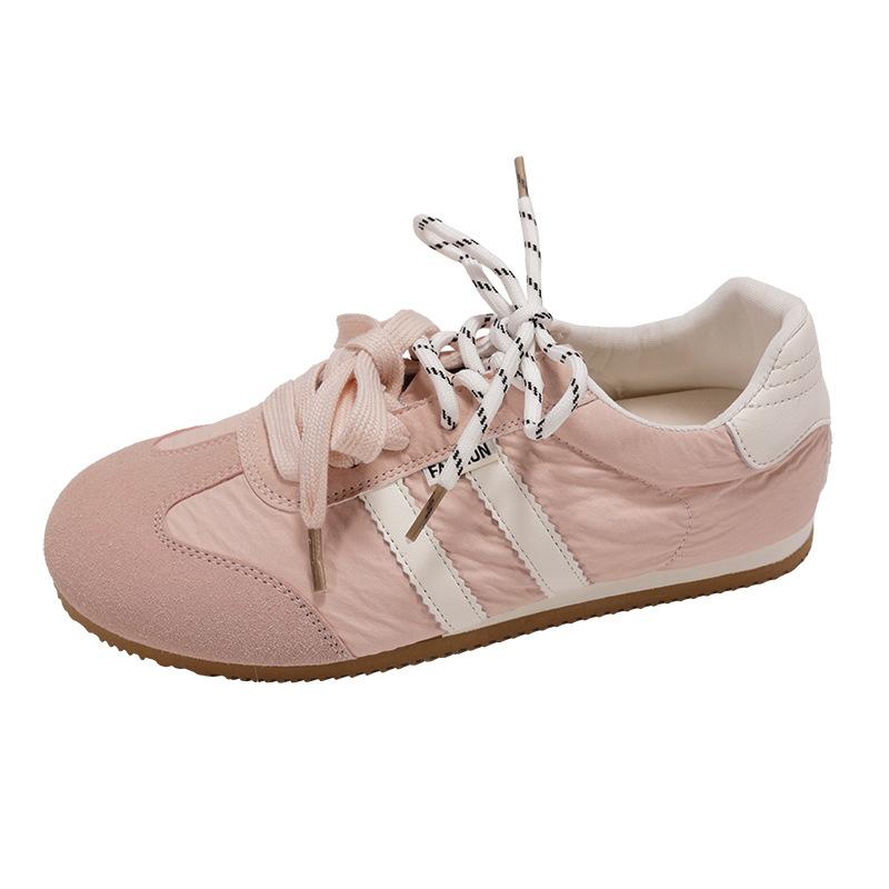 Trend Lightweight Retro Yellow Flat-bottomed German Training Shoes Women's 2025 New Spring Leisure Sports Versatile Forrest Gump Board Shoes