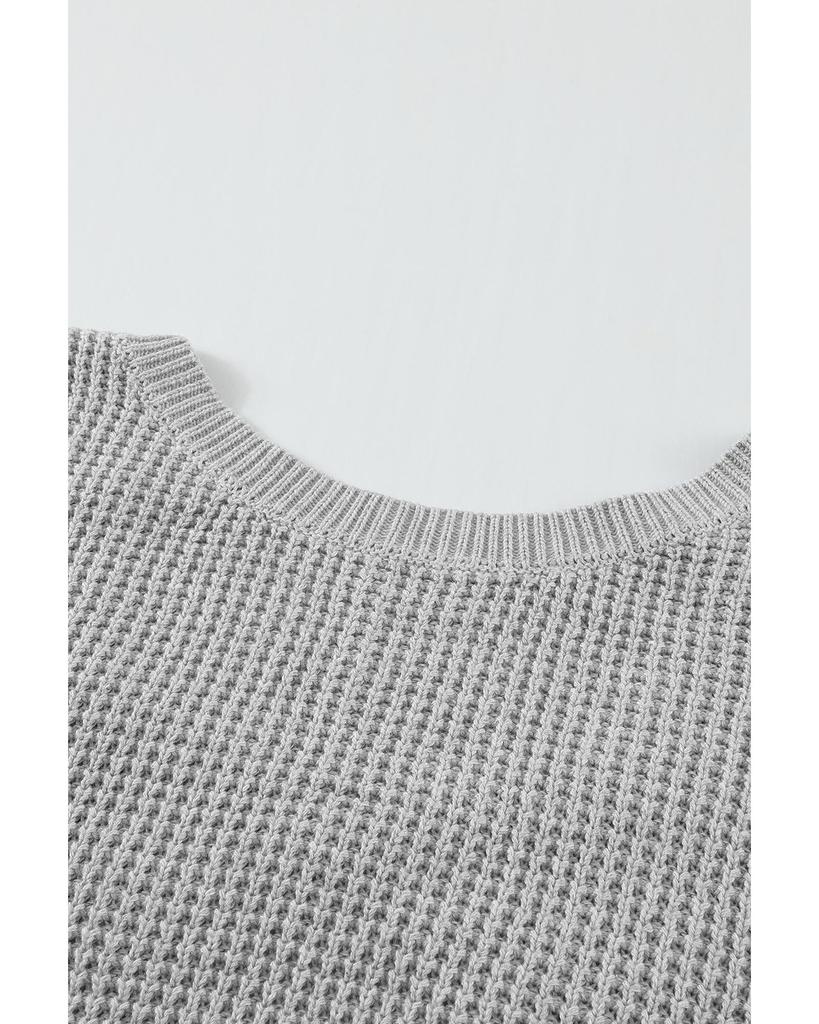 Azura Exchange Серый свитер с перекрещивающимися бретелями на спине