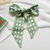 Long Silk Scarf, High-end New Versatile Hair Tie Streamer, Atmosphere Ribbon, Spring and Summer Decorative Scarf, Tied Bag Streamer