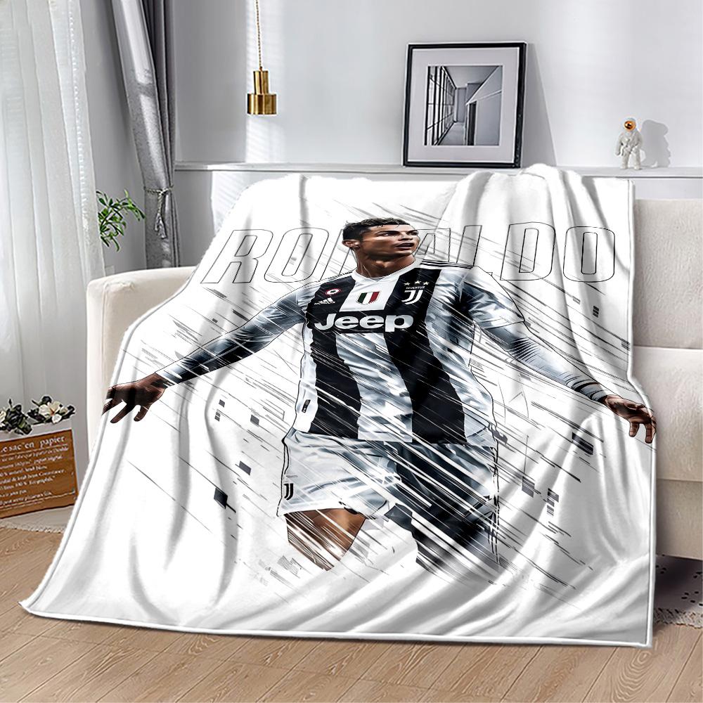 Football Players Action Blanket Warmthful Decor Suitable for Picnics Chair Couch for All Occasions Stylish Decor