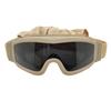 Очки Desert Locust Очки Desert Locust Ветрозащитные очки для защиты от песка с 2 линзами цвета хаки