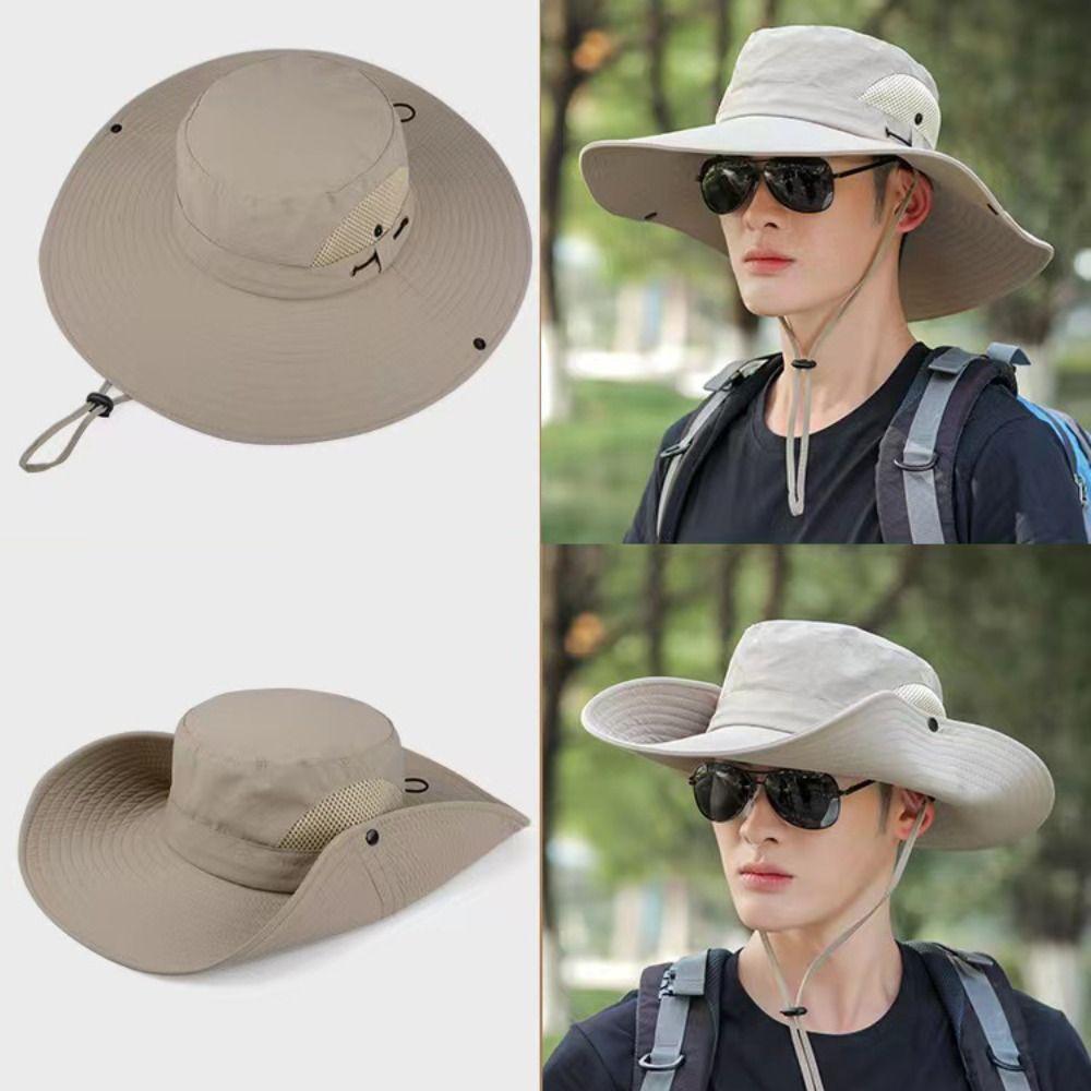 Быстросохнущая шляпа-козырек с отверстиями, солнцезащитная шляпа, новая панама, для рыбалки, велоспорта
