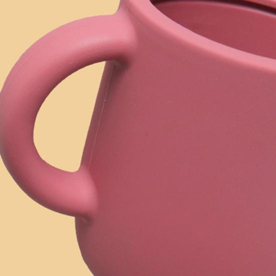 Yousheng 180 мл обучающая чашка для питья безопасная с крышкой соломинка идеальная посадка противокапельная силиконовая чашка с двойным ухом детская чашка-непроливайка детские аксессуары