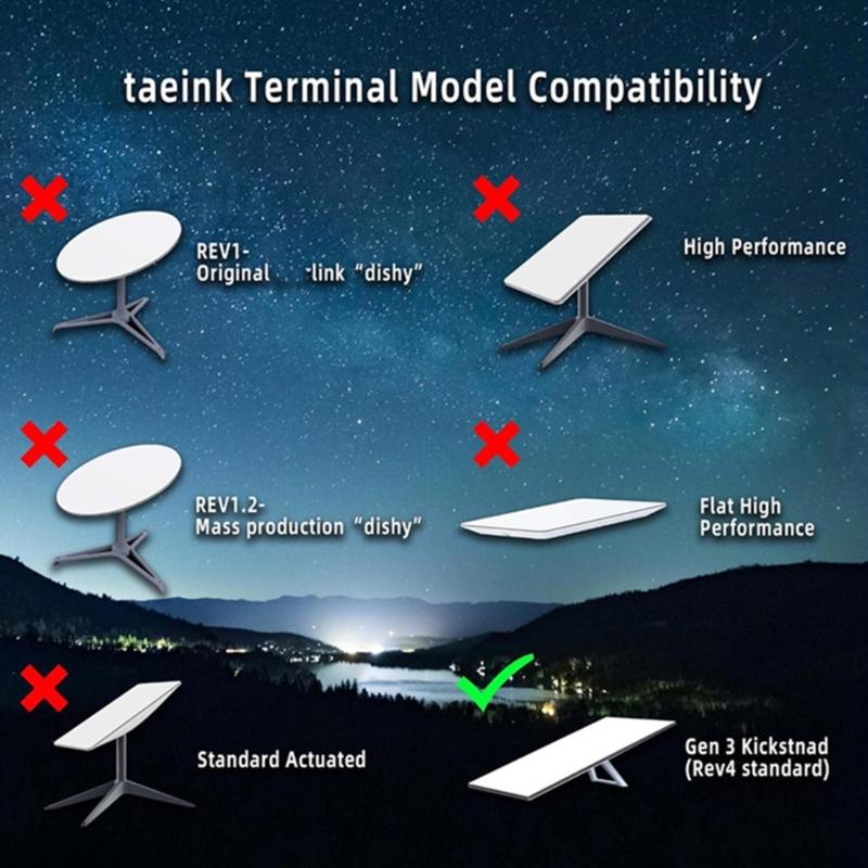 Монтажная пластина для спутниковой антенны для стандартных антенн Satellite Gen3, Адаптер для крыши из нержавеющей стали, Устойчивый к погодным условиям, Нержавеющая сталь