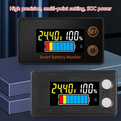 DC7V-100V Измеритель батареи Емкость батареи Мониторы напряжения Индикатор датчика Тестер свинцово-кислотных и литиевых батарей