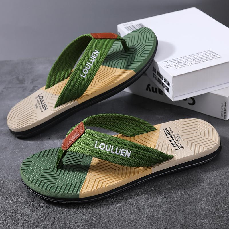 Summer New Wear-resistant Anti-skid Beach Fashion Trend Clip Foot Thick Bottom Flip-flops