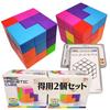 (XINBIDA) MAGCUBE Магнитные блоки Тетрис Развивающая игрушка 3D-пазл (Набор из 2)
