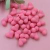Creative Mobile Phone Chain 9 Color Making Materials Solid Color DIY Jewelry Accessories Creative Fashion Rubber 30Pcs 15x11mm Beads Heart