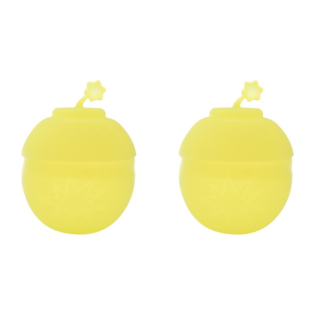 FE# Silicone Reusable Water Balloons Splash Refillable Water Bombs for Kids (Yel