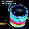 2025 Fashion Car Interior LED Emit Light Water Cup Anti-slip Mat For Ford Ranger Focus Kuga Mustang Mondeo Fusion Esco Fiesta
