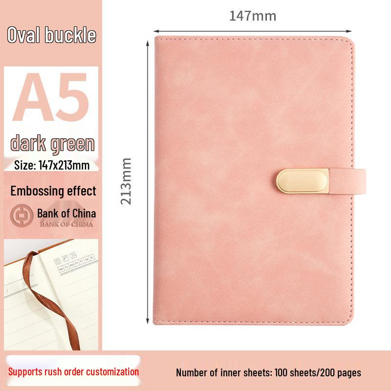 A5 Индивидуальный Логотип Утолщенный B5 Ежедневник с Пряжкой для Бизнес-Офиса