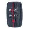Силиконовый чехол для брелока Land Rover Range Rover Evoque Discovery Sport Jaguar XE XF XJ F-Pace F-Type Мягкий защитный чехол для ключа Подходит для 5-кнопочного смарт-ключа