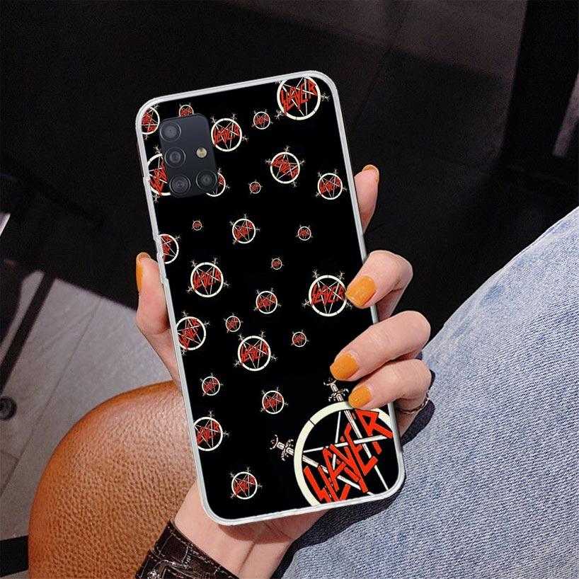 Чехол для телефона Slayer Heavy Metal Rock Band для Samsung Galaxy A52 A32 A22 A12 A51 A31 A50S A30S A20S A10S Note 20 Ultra 10 Plus S10