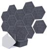 AGPTEK Sound-Absorbing Hexagonal Panels, 30x26x0.9cm, Pack of 12, Fully Adhesive, High-Density Soundproofing Panels, Self-Adhesive Soundproofing Panel