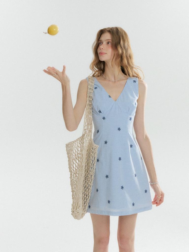 Мини-платье Sinseuden Ciela с V-образным вырезом