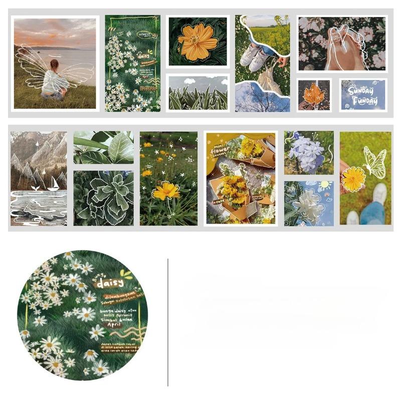 1 рулон наклеек для скрапбукинга ПЭТ-наклейки с персонажами Ленточные малярные ленты Ваcи Летний отдых для творчества Поделки Альбом Журнал Планировщик