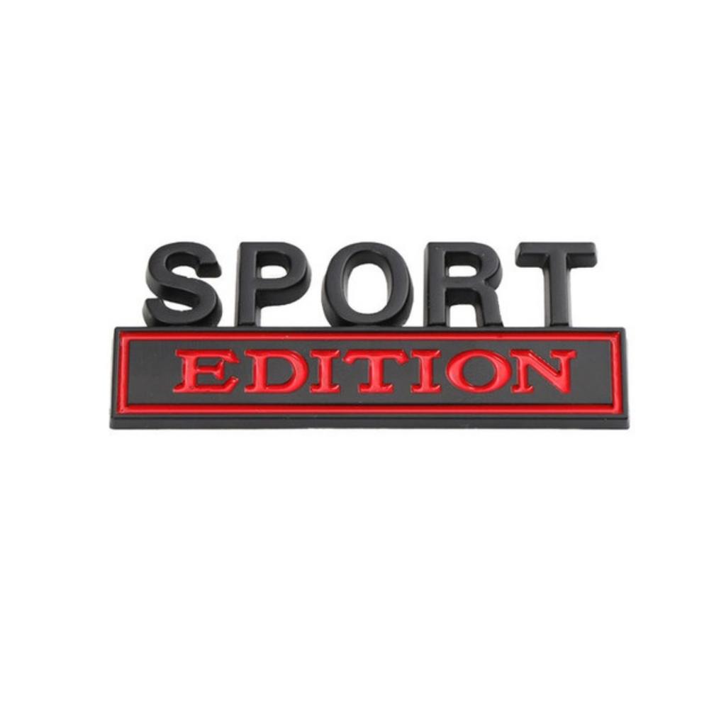1Pc 3D Metal Sport Edition Logo Car Front Grille Badge Side Fender Rear Trunk Emblem Sticker Decal