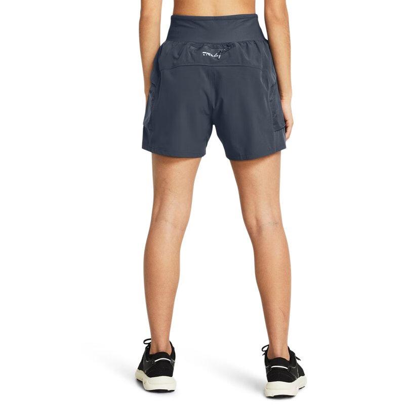 Under Armour Запуск Solid Удобные спортивные повседневные шорты женские шорты Storm-Gray 1383360-044