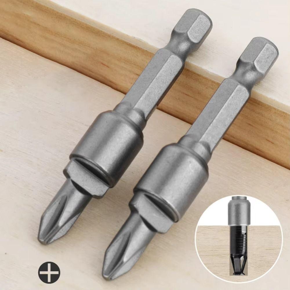 2 PCS Steel Screwdriver Bit Invisible a-buckle Connector Special Batch Head Hand Drill