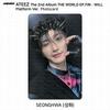 ATEEZ Второй альбом WORLD EP.FIN WILL Platform Ver. Наклейка Polaroid для фотокарточек