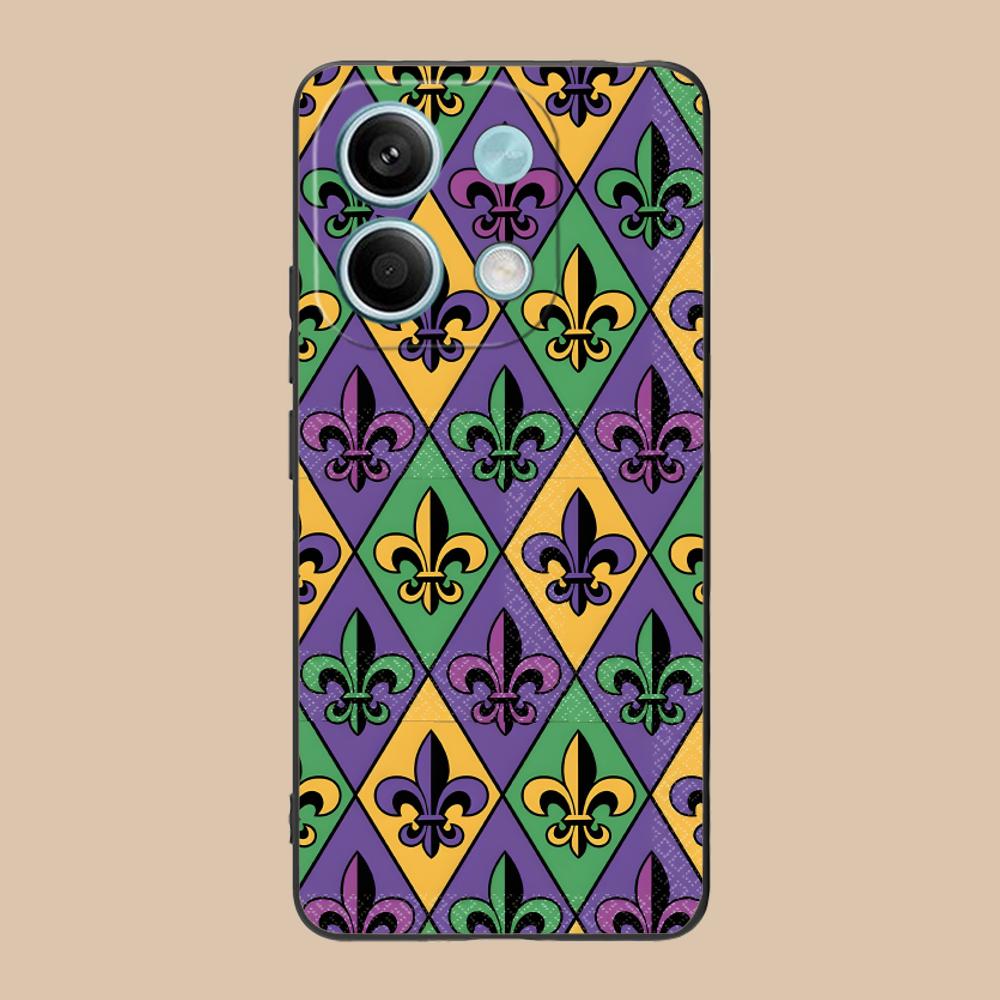 Mardi Gras Carnival Phone Case for Xiaomi 15 14 13 12 Mi 11 T Ultra Lite Pro S X 5G Soft TPU Shockproof Cover