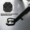 Aluminium Alloy Motorcycle Side Stand Plate Black High Strength Kickstand Pad Universal Anti-Skid Support Plate Parking