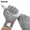 Anti Cut Proof Gloves 1Pair Grey Black HPPE EN388 ANSI Anti-cut Level 5 Safety Work Gloves Thickness Cut Resistant Gloves Tools