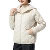 Inotenka Short Quilted Jacket with Lightweight and Warm for Fall and Perfect for Commuting and Sizes Women's Hood, Winter, School, S-XL (M White)