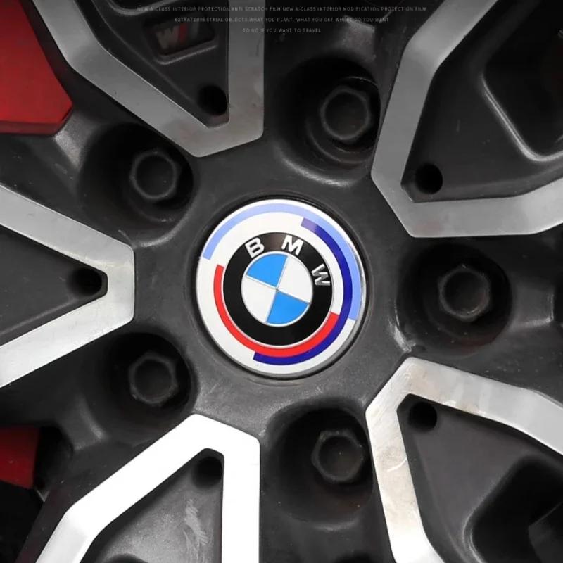 FA77Pcs Car Hood Front Rear Trunk Emblem Badge for BMW 50th Anniversary E36 E46 E53 E90 E60 E39 E87 G01 G20 G30 X1 X3 X5 X6 F30 F20
