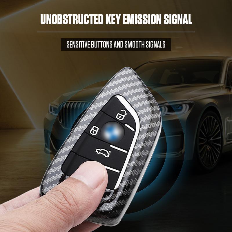 Универсальная карбоновая крышка для ключа BMW с брелоком