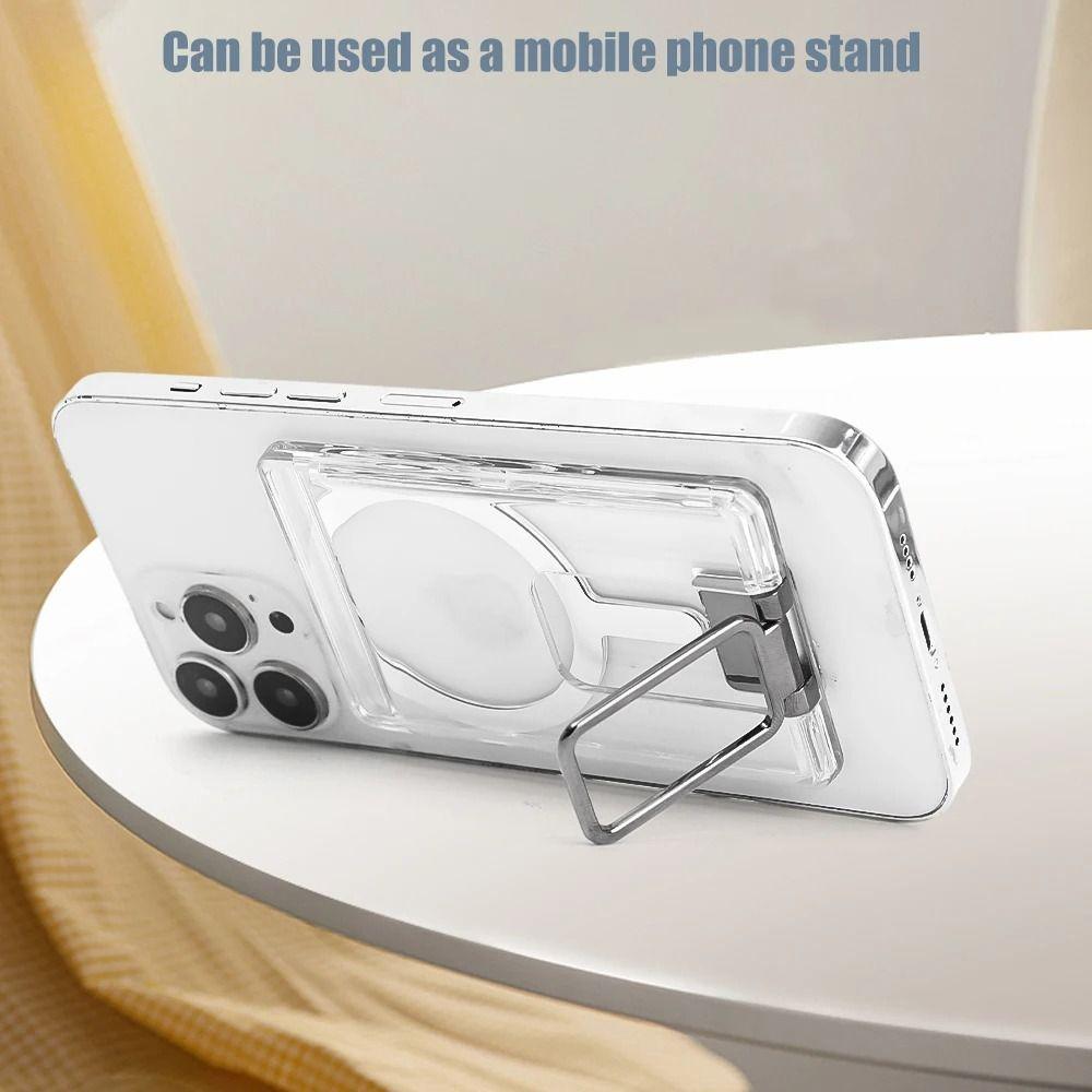 Card Case Card Bag Transparent Phone Kickstand for Apple Magsafe for iPhone 15 14 13 12
