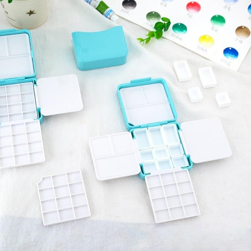 Пустая коробка для акварели Пустая палитра для акварели Дорожная палитра для акварели с палитрой Аксессуары для рисования