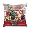 Европейская Рождественская Подушка Креативная Домашняя Льняная Короткий Плюш Прикроватная Диванная Наволочка