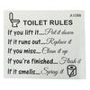 Toilet Rules Bathroom Removable Wall Sticker Vinyl Art Decals Diy Home Deco