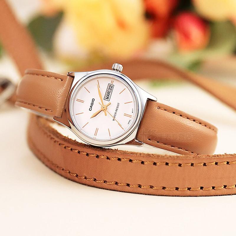 Casio Серия STANDARD, модный, деловой, ретро, литературный и универсальный, классические стрелки, отображение даты и дня недели, водозащищенный, кварцевый LTP-V006L-7B2