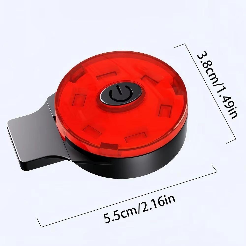 USB Rechargeable Helmet Warning Light High Brightness Cycling Rear Light Flashing Safety Light