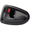 2 Smooth Black Interior Inside Door Handles for Hyundai Accent 2000 2001 2002 2003 2004 2005 2006 Front or Rear Left and Right Side w/Door Lock