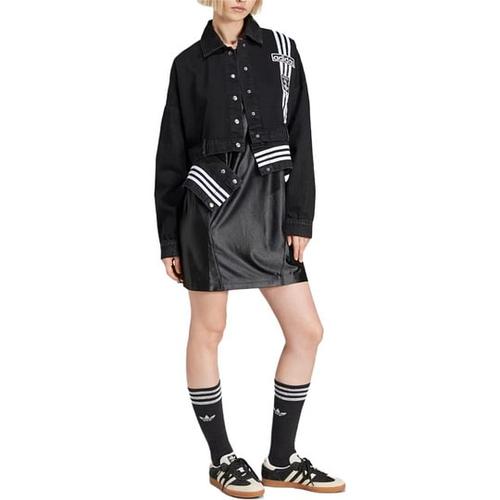 Adidas Джинсовая куртка с тремя полосками JJ3095