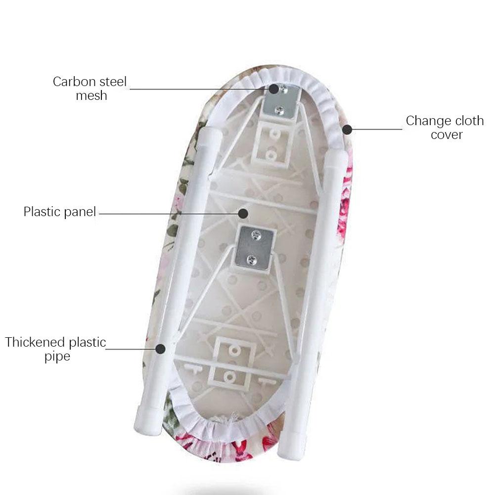 Настольная гладильная доска со складной ножкой, легкая дорожная гладильная доска для дома, офиса, общежития