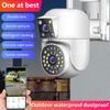 Outdoor Dual Lens 4K Surveillance Home Security CCTV Camera Wireless WIFI IP Camera Support Two-Way Audio Built-In Microphone