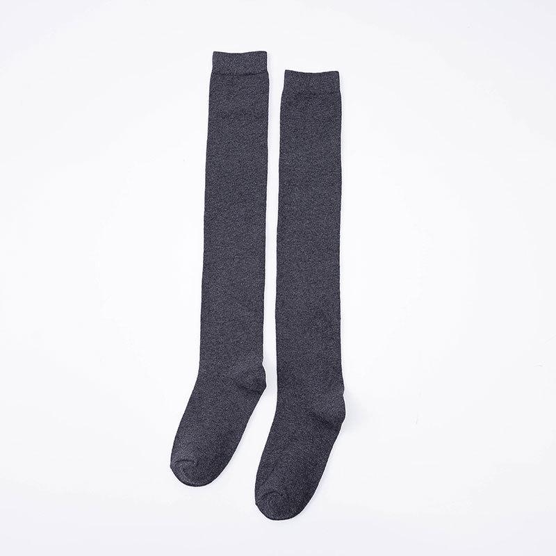 Женские гольфы выше колена в корейском стиле JK – весенне-осенние, до середины икры, в японском школьном стиле, облегающие.