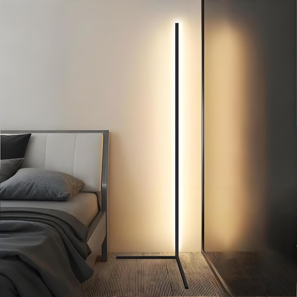 LED Floor Lamp, Dimmable and Color-Adjustable, Modern Japanese Design, Stylish, USB Lead Plug, Perfect for Living Rooms, Bedrooms, Studies, Game